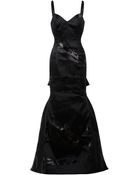 Carolina Herrera Velvet Ribbon Gown - Lyst