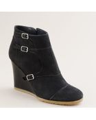 J.Crew Greer Wedge Ankle Boots - Lyst