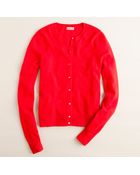 J.Crew Cashmere Crewneck Cardigan - Lyst