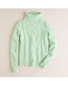 J.Crew Cambridge Cable Turtleneck Sweater - Lyst