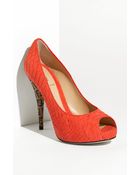 Fendi Superstar Open Toe Platform Pump - Lyst