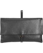Jil Sander Leather Clutch - Lyst