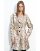 Royal Underground Snake-jacquard Coat - Lyst