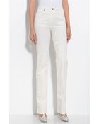 St. John Yellow Label Straight Leg Stretch Jeans - Lyst