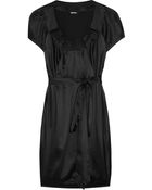 DKNY Stretch Silk-satin Dress - Lyst