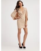 Haute Hippie Draped Matte Jersey Cape Dress - Lyst