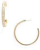 Marc By Marc Jacobs Classic Marc Hoop Earrings - Lyst