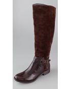 Rosegold Nycole Flat Riding Boots - Lyst