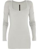 Rick Owens Lilies Jersey Top - Lyst