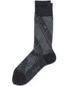 Calvin Klein Plaid Socks - Lyst