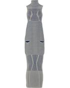 Peter Pilotto Turtleneck Woven Maxi Dress - Lyst