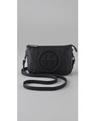 Tory Burch Logo Crossbody Bag, Black - Lyst