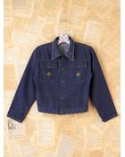 Free People Vintage 70s Snap Denim Jacket - Lyst