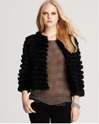 Alice + Olivia Honor Rabbit Fur Jacket - Lyst