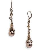 Givenchy Salt Glass Pearl Linear Earrings - Lyst