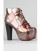 Jeffrey Campbell The Lita Shoe in Bronze Combo - Lyst