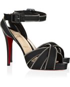 Christian Louboutin Zoupi 120 Zip-trimmed Sandals - Lyst