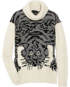 Joseph Tiger-intarsia Wool-blend Sweater - Lyst