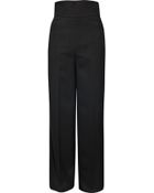 Saint Laurent High-waisted Wool-blend Pants - Lyst