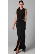 3.1 Phillip Lim Warped Front Belted Gown - Lyst