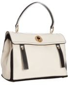 Saint Laurent Ivory Colorblock Leather Muse Two Satchel - Lyst