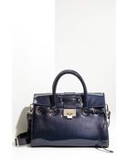Jimmy Choo Rosalie Patent Leather Satchel - Lyst