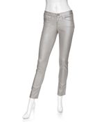 Rag & Bone Exclusive Midrise Skinny Leggings: Silver - Lyst