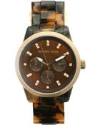 Michael Kors Tortoise Jet Set Watch - Lyst