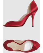 Casadei Pumps With Open Toe - Lyst