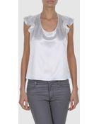 Emporio Armani Tops - Lyst