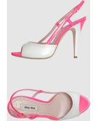 Miu Miu Platform Sandals - Lyst