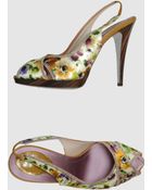 Rene Caovilla Platform Sandals - Lyst