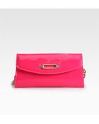 Jimmy Choo Small Patent Leather Clutch - Lyst