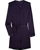 A.P.C. Belted Silk Dress - Lyst