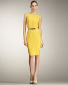 Fendi Invert-pleated Sheath Dress - Lyst