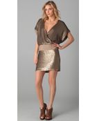 Haute Hippie Sequined V Neck Dress - Lyst