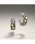 John Hardy Small Hoop Earrings - Lyst