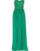 Rachel Gilbert Lucinda Silk-chiffon Strapless Gown - Lyst