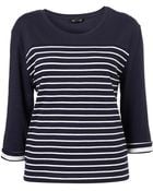 Topshop Boxy Stripe Elbow Tee - Lyst