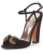 Badgley Mischka Jeweled Sandals - Lyst