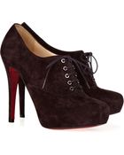 Christian Louboutin Suede Ankle Boots - Lyst
