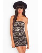 Nasty Gal Noir Lace Dress - Lyst