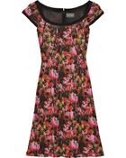 Zac Posen Abstract Printed Jersey Dress - Lyst
