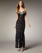 Julian Joyce By Mandalay Beaded Lace Gown - Lyst