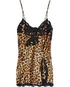 La Perla Maison Silk-blend Satin Chemise - Lyst