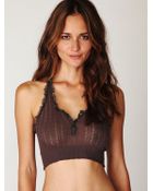 Free People Pointelle Sweater Top - Lyst