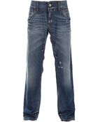Dolce & Gabbana Straight Leg Jean - Lyst