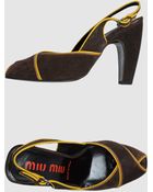 Miu Miu High-heeled Sandals - Lyst