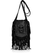 Thomas Wylde Demonic Suede and Leather Shoulder Bag - Lyst