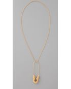Tom Binns Punk Pave Safety Pin Necklace - Lyst